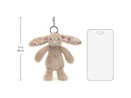 Blossom Beige Bunny 'Petal' Bag Charm