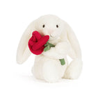 Cream Bunny with Rose