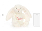 Bashful Cream Bunny with Personalized Cream Jumper
