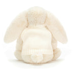Bashful Cream Bunny with Personalized Cream Jumper
