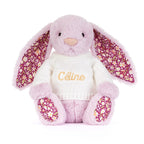 Thistlepop Blossom Luxe Bunny with Personalized Cream Jumper