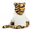Bashful Tiger with Personalized Cream Jumper