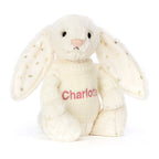 Bashful Twinkle Bunny with Personalized Cream Jumper