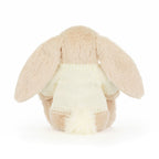 Bashful Luxe Bunny Willow with Personalized Cream Jumper