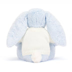 Bashful Blue Bunny with Personalized Cream Jumper