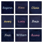 Bashful Luxe Bunny Rosa with Personalized Navy Jumper