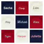 Bashful Viola Bunny with Personalized Navy Jumper