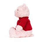 Leola Bear with Personalized Red Jumper