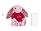 Thistlepop Blossom Luxe Bunny with Personalized Red Jumper