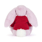 Thistlepop Blossom Luxe Bunny with Personalized Red Jumper