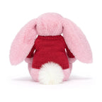 Blushkin Blossom Luxe Bunny with Personalized Red Jumper