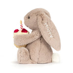 Personalized Bashful Beige Bunny 'Birthday'
