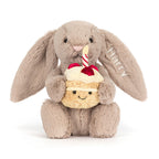 Personalized Bashful Beige Bunny 'Birthday'